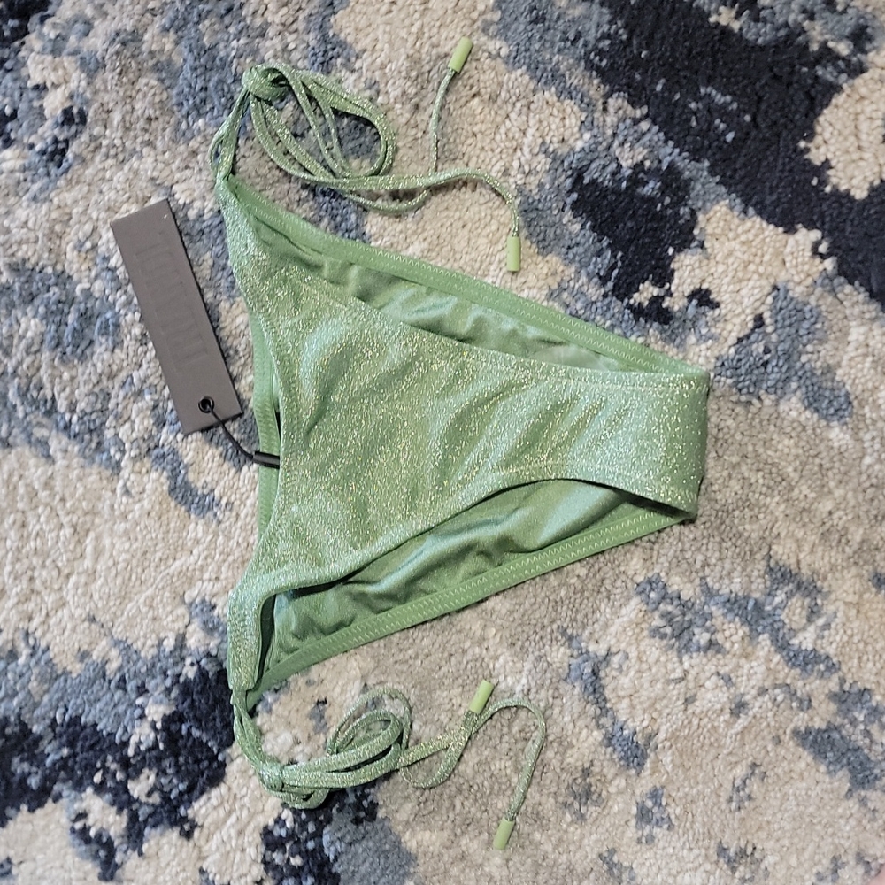 triangl swimwear Shimmery Light Green Bikini Bottom